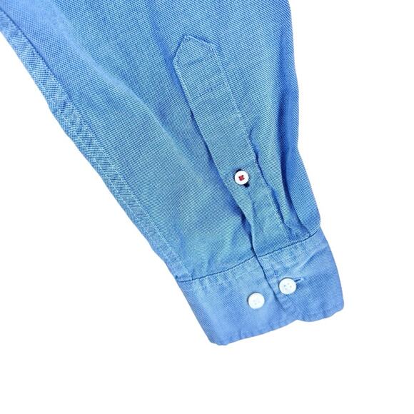 Tommy Hilfiger Button Up Long Sleeve Shirt 100s 2 Ply Double Retors men’s sz L - Picture 6 of 12
